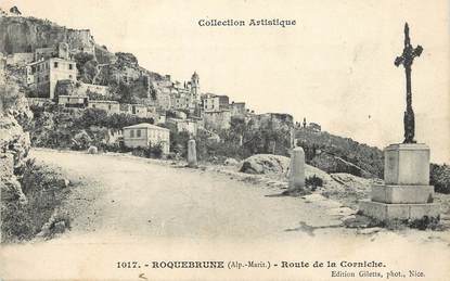 / CPA FRANCE 06 " Roquebrune, route de la Corniche"