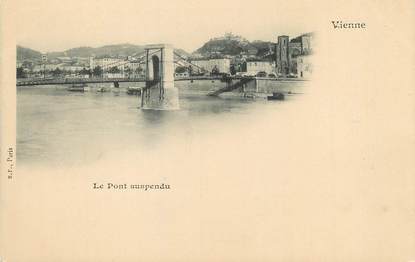 / CPA FRANCE 38 "Vienne, le pont suspendu"