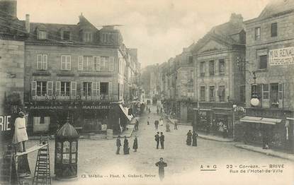 CPA FRANCE 19 "Brive, rue de l'Hotel de ville"