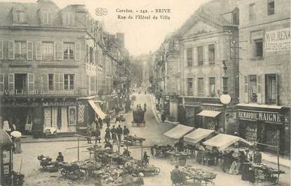 CPA FRANCE 19 "Brive, rue de l'Hotel de ville "