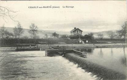 / CPA FRANCE 02 "Charly sur Marne, le barrage"