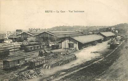 CPA FRANCE 19 "Brive, la Gare" / TRAIN