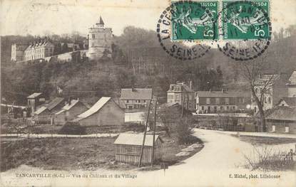 / CPA FRANCE 76 "Tancarville, vue du château et du village"