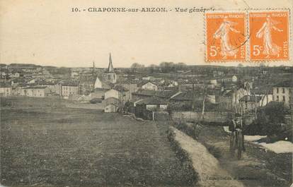 / CPA FRANCE 43 "Craponne sur Arzon,  vue générale"