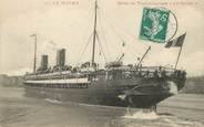 76 Seine Maritime / CPA FRANCE 76 " Le Havre, sortie du transatlantique La Savoie" / BATEAU