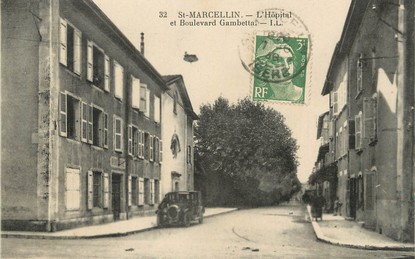 / CPA FRANCE 38 "Saint Marcellin, bld Gambetta"