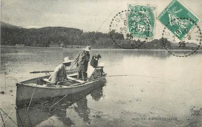 / CPA FRANCE 73 "Lac d'Aiguebelette" / PÊCHE