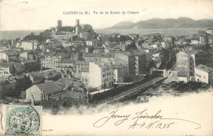 / CPA FRANCE 06 "Cannes, vue de la route de Grasse"