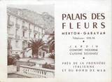 06 Alpe Maritime / CPA FRANCE 06 "Menton, palais des fleurs" / DOS NON CP