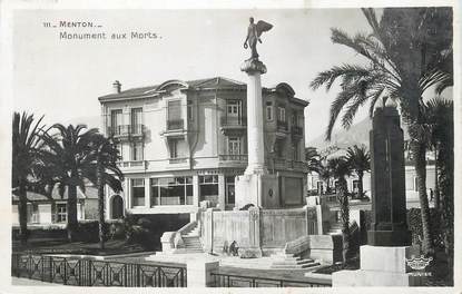 / CPSM FRANCE 06 "Menton, monument aux morts"