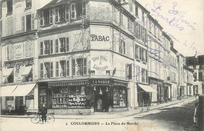 / CPA FRANCE 77 "Coulommiers, la place du marché"