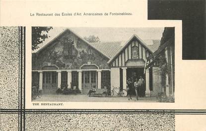 / CPA FRANCE 77 "Fontainebleau, le restaurant des écoles d'Art Américaines"