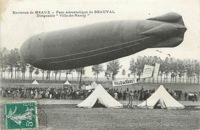 / CPA FRANCE 77 "Environs de Meaux, Beauval" / DIRIGEABLE