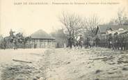 38 Isere CPA FRANCE 38 "Champ de tir de Chambaran, arrivée d'un régiment"