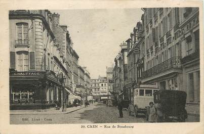 / CPA FRANCE 14 "Caen, rue de Strasbourg"