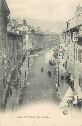  CPA FRANCE 73 "Chambéry, Place Saint Léger"