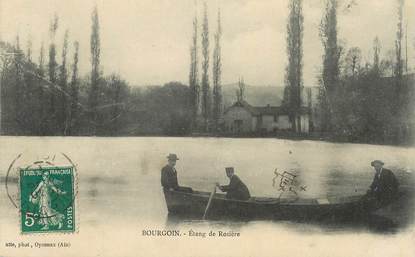  CPA FRANCE 38 "Bourgoin, Etang de Rosière"