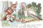 Illustrateur / CPA ILLUSTRATEUR MAUZAN "Le renard et la cigogne"