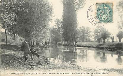 / CPA FRANCE 45 "Bonny sur Loire, les abords de la Cheuille"