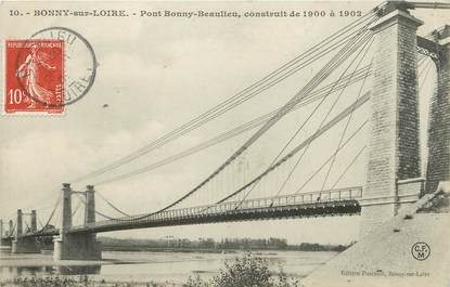 / CPA FRANCE 45 "Bonny sur Loire, pont Bonny Beaulieu"