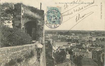 / CPA FRANCE 28 "Dreux, ruines des fortifications de l'ancien château"