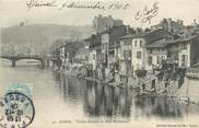 88 Vosge / CPA FRANCE 88 "Epinal, vieilles maisons du quai Rualménil "