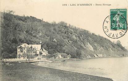 / CPA FRANCE 74 "Lac d'Annecy, beau rivage"