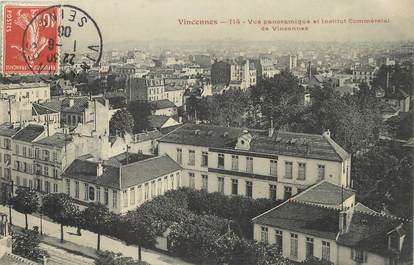 / CPA FRANCE 94 "Vincennes, vue panoramique et institut commercial"