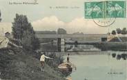 94 Val De Marne / CPA FRANCE 94 "Bonneuil, le pont" / PÊCHE