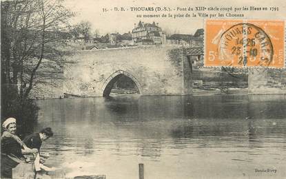 / CPA FRANCE 79 "Thouars, pont du XIIIème siècle"