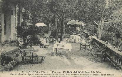 / CPA FRANCE 83 "Saint Raphaël, pension Villa Alice"