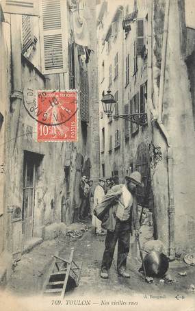 / CPA FRANCE 83 "Toulon, nos vieilles rues"