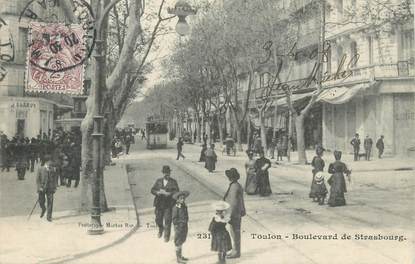 / CPA FRANCE 83 "Toulon, bld de Strasbourg"