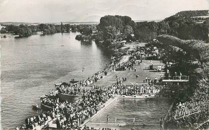 / CPSM FRANCE 27 "Vernon, les bords de la Seine, la piscine"