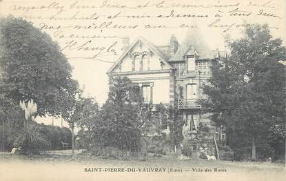 / CPA FRANCE 27 "Saint Pierre de Vauvray, villa des Roses"