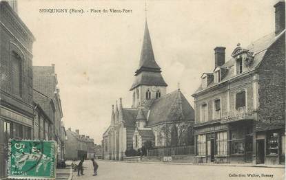 / CPA FRANCE 27 "Serquigny, place du vieux port"