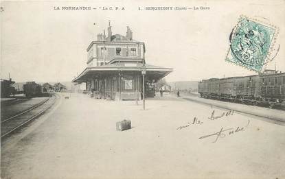 / CPA FRANCE 27 "Serquigny, la gare"