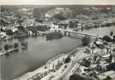 / CPSM FRANCE 27  "Vernon, vue aérienne, les bords de la seine et Vernonnet"