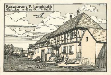 / CPSM FRANCE 67 "Entzheim, restaurant P. Jungbluth"