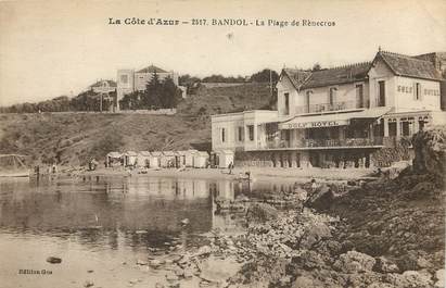 CPA FRANCE 83 "Bandol, la Plage de Rènecros"