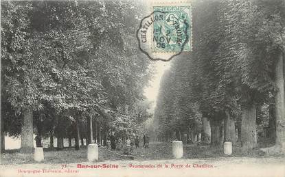 / CPA FRANCE 10 "Bar sur Seine, promenades de la porte de Chatillon"