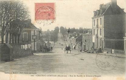 / CPA FRANCE 53 "Château Gontier, rue de Razilly et avenue d'Angers"