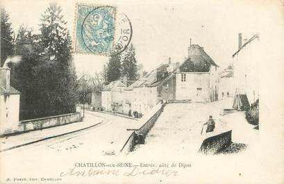 / CPA FRANCE 21 "Chatillon sur Seine, entrée, côté de Dijon"