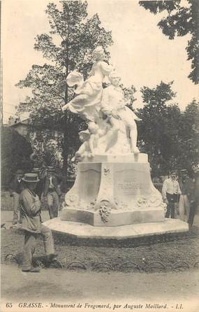 CPA FRANCE 06 "Grasse, monument de Fragonard par A. Maillard" / STATUE