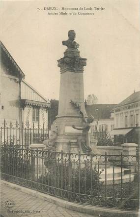 CPA FRANCE 28 "Dreux, monument de Louis Terrier" / STATUE