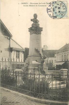 CPA FRANCE 28 "Dreux, monument de Louis Terrier " / STATUE