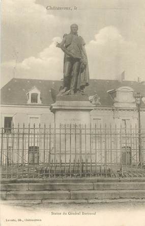 CPA FRANCE 36 "Chateauroux, statue du Gal Bertrand" / STATUE