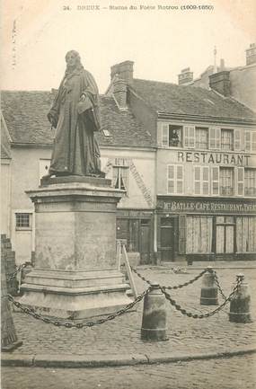 CPA FRANCE 28 "Dreux, Statue du Poète Rotrou" / STATUE