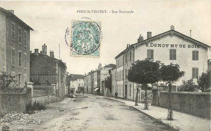 / CPA FRANCE 54 "Pont Saint Vincent, rue Nationale"