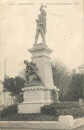 CPA FRANCE 50 "Avranches, monument aux morts" / STATUE